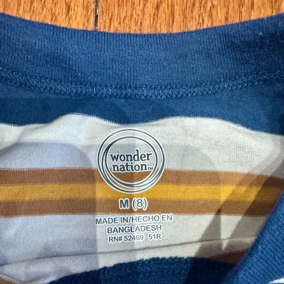 Striped Long Sleeve Shirt and Blue Pants Set NWT (Boys Size 8) - Picture 2 of 3